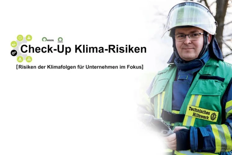 Check-Up Klima-Risiken Feuerwehrmann