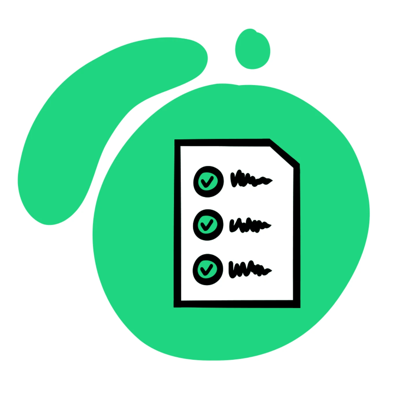 Icon einer Checkliste für Extremwetter