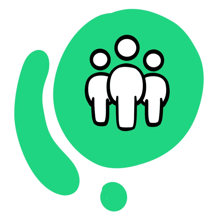 Icon einer Gruppe Menschen